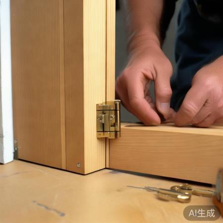 安装门铰链，润滑油防锈