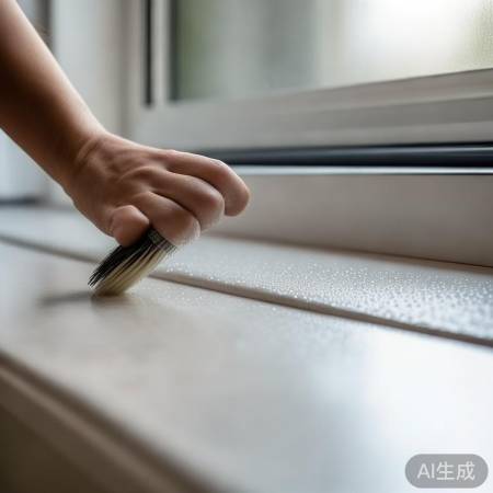 轻柔刷除顽固污渍