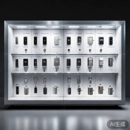 智能锁展示柜,安全首位