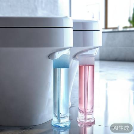 智能马桶双管泡泡液,清洁消毒一