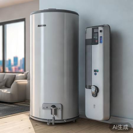 储水式快大,即热式小稳电