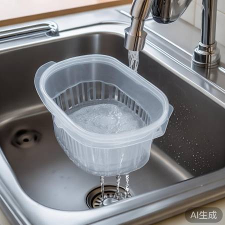 排水管出口放篮子防积水