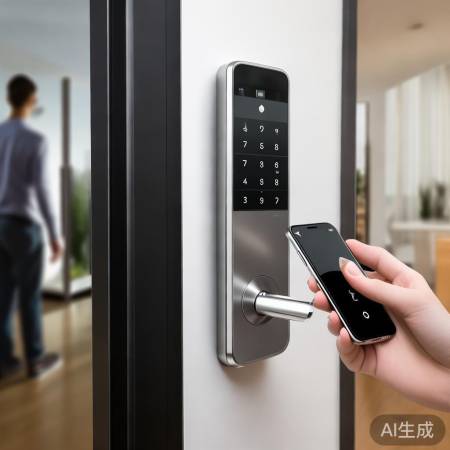 智能锁多解锁方式,方便客人进出