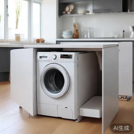 台上盆下洗衣机,空间省心设计