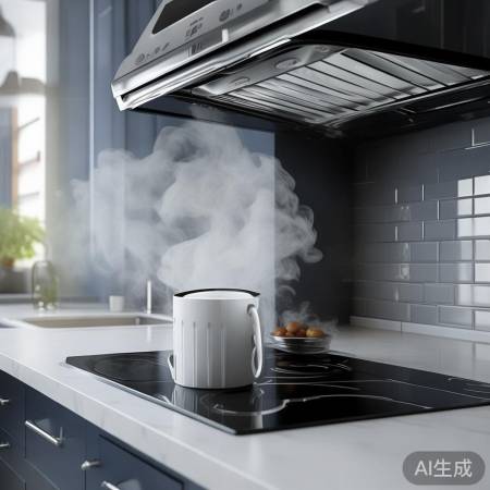 启动油烟机，自动加水