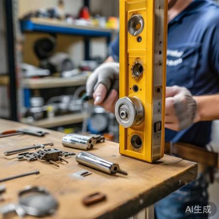 安装新锁体，简单易行