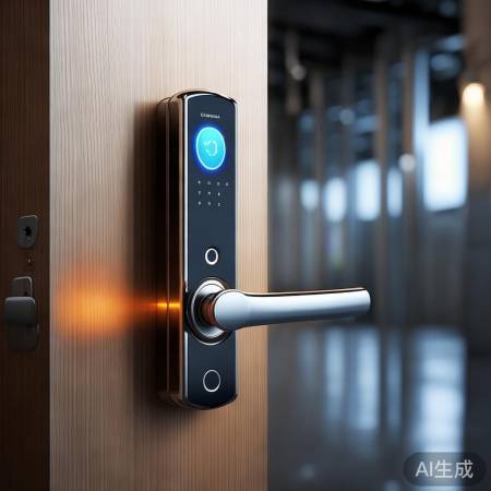 专业团队研发,智能指纹锁亮相