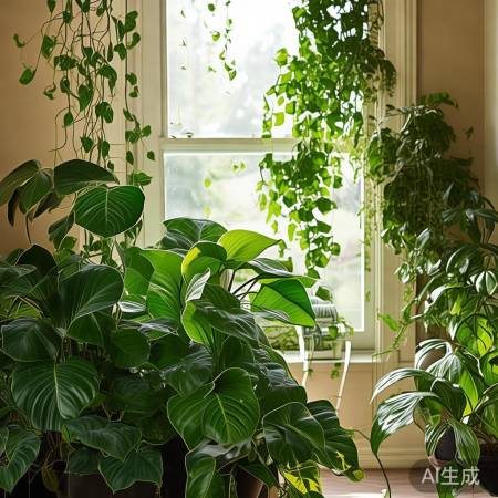 绿植净化空气添生机