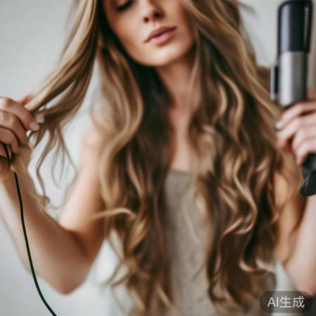 卷发棒打造自然卷曲