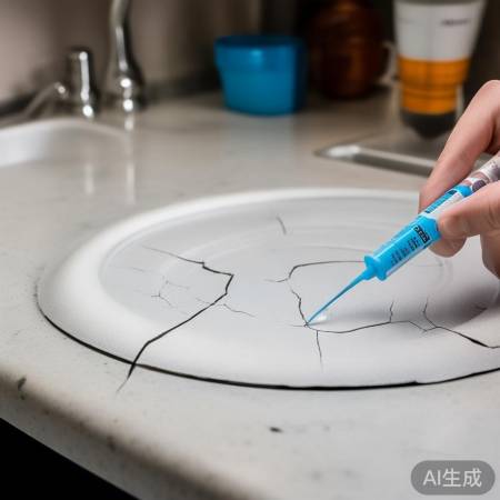 洗衣机盖裂缝胶水修补