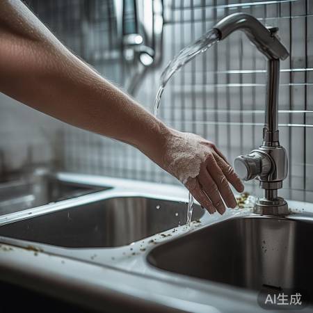 检查水阀,清除杂物