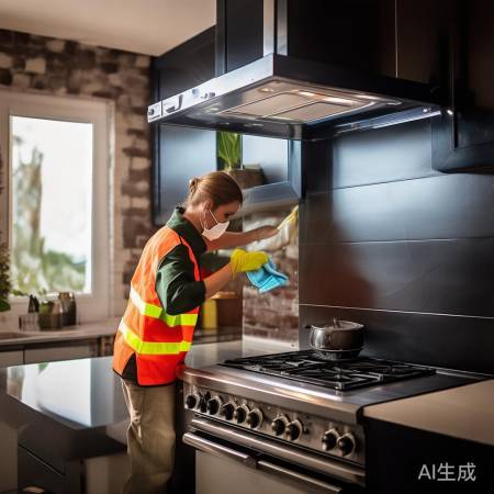 抽油烟机清洁,务必断电安全