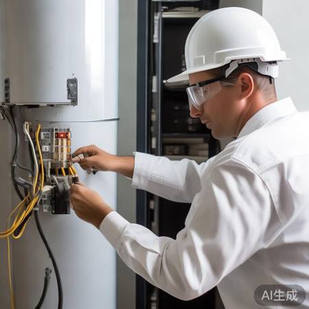 接上预埋接地线