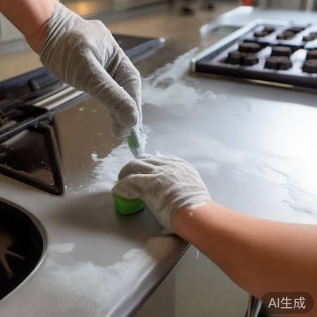 清洁油烟机外壳至亮泽