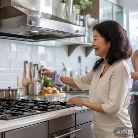 定期保养油烟机，厨房清新得心应