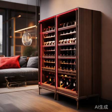 时尚酒柜,红酒格栅亮点