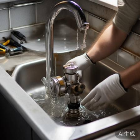 检查出水阀及密封圈