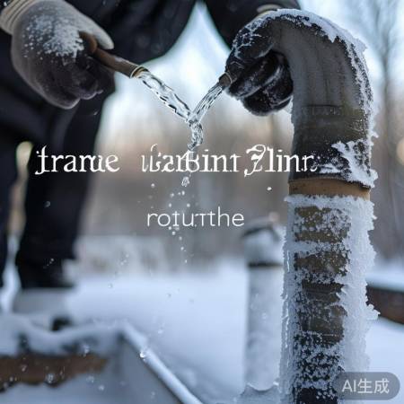 水管结冰，温水解冻