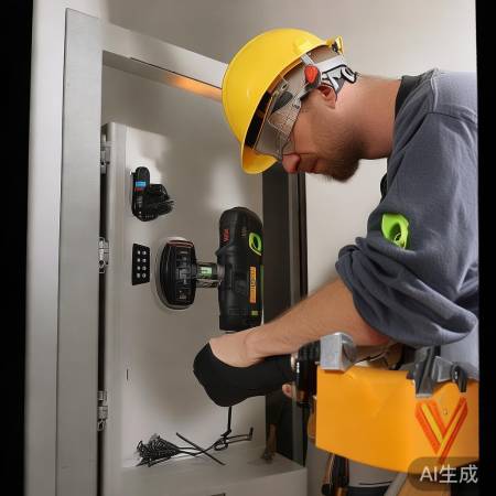 安装保险柜，注意安全，试密码锁