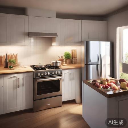 灶台冰箱对置布局的巧妙设计