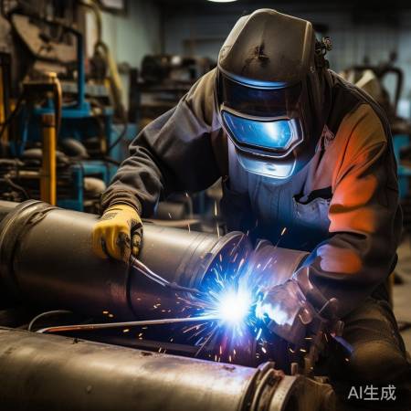 气焊修复破裂管道