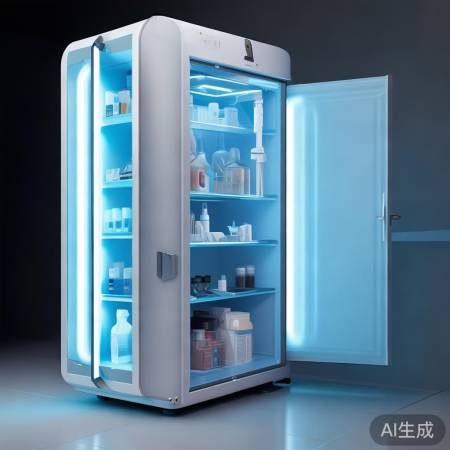 紫外线消毒柜，注意防护。