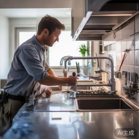 调整水管角度，减少噪音