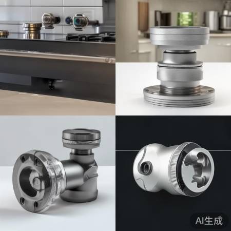 燃气灶角阀接口：螺纹与法兰