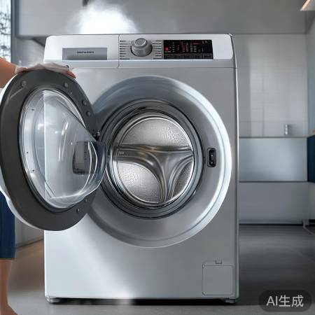 美的滚筒洗衣机，智能烘干消毒
