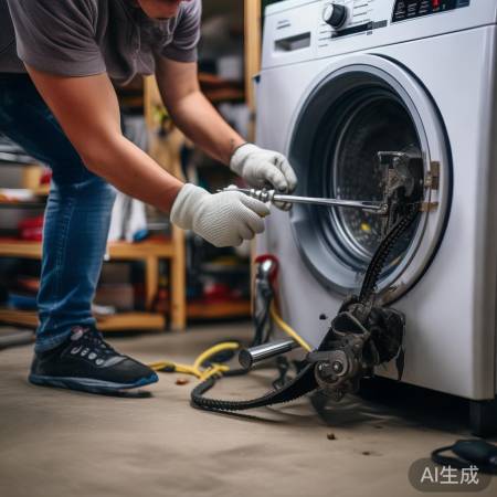 “洗衣机传动带松弛,简单修复”