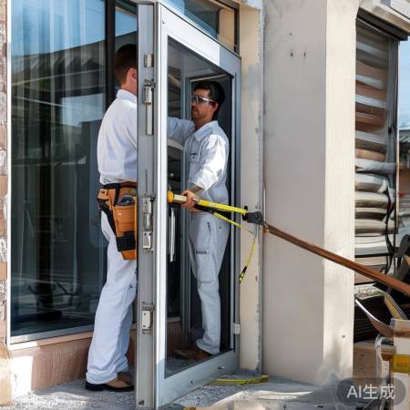 专业师傅安装防盗门