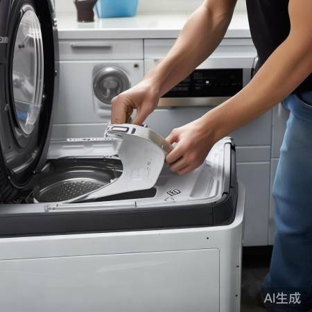轻盖洗衣机盖,别碰小扣子