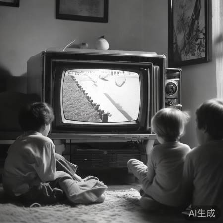 怀旧14寸黑白电视