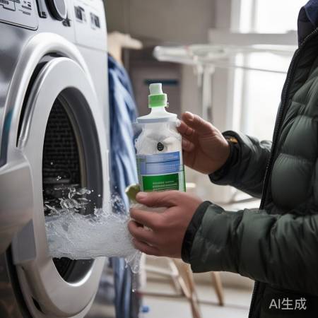 羽绒服专用洗涤,阴凉通风晾干