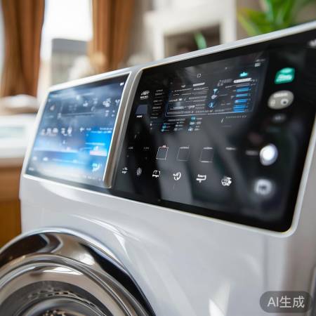 “海尔洗衣机,触摸便捷享洗衣”