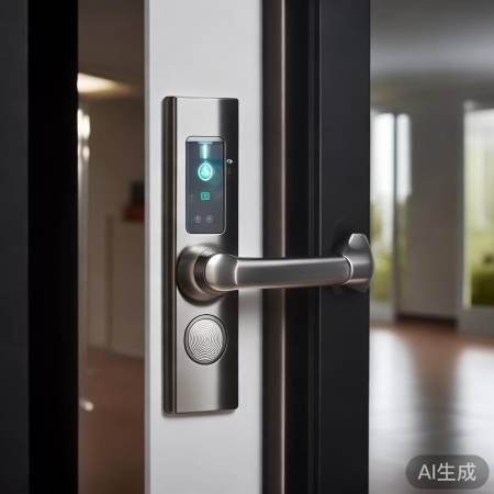 “指纹锁安全可靠,防复制防破解