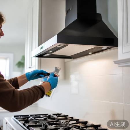 “油烟机清洗手套通风”