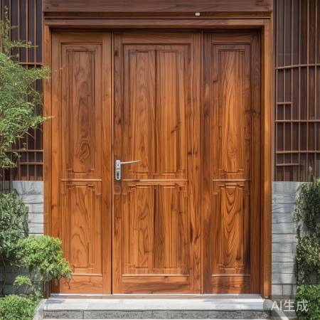 防盗门入户门桃木选择：美观与安全的完美结合