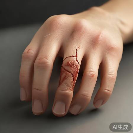 手指受伤，指纹受损