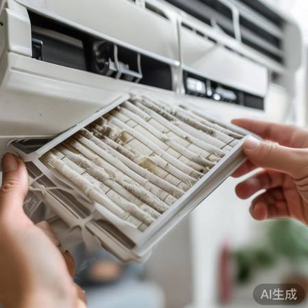 定期洗空调滤网，省电又环保