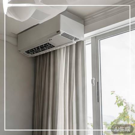 窗帘距空调一指之距