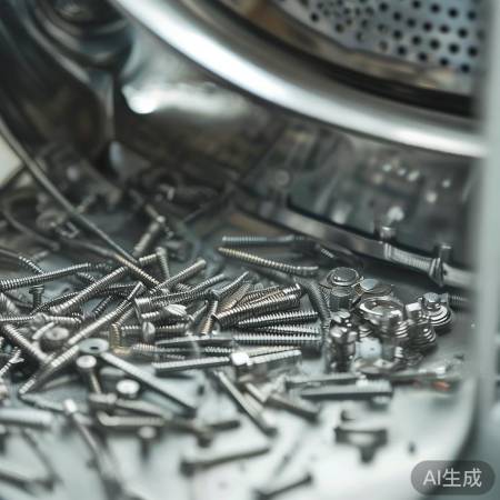 拆洗衣机外壳，细心找螺丝