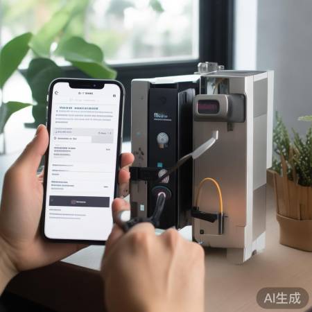 指纹锁安装调试，安全耐心操作