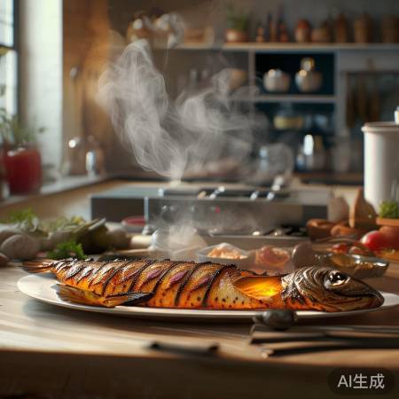 集成灶轻松烤出美味烤鱼，家庭美食新选择