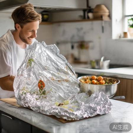 集成灶加厚专用锡纸：厨房烹饪好帮手，高效防粘神器