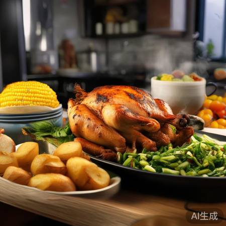 集成灶烤鸡食谱：家常美味，轻松上桌