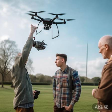 无人机高清视角：电视背景下的独特风景展示