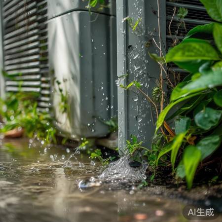 室外机散热受阻易漏水