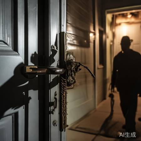 门锁松动,小偷后门开