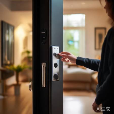 指纹锁轻松新录指纹，一步到位安全升级